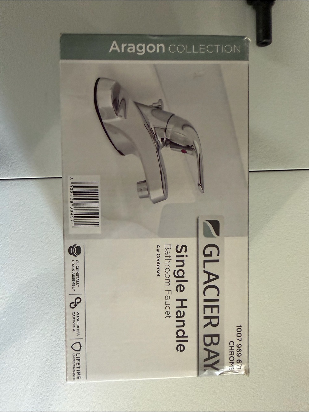 Glacier Bay Aragon Collection Single Handle Bathroom Faucet - Chrome